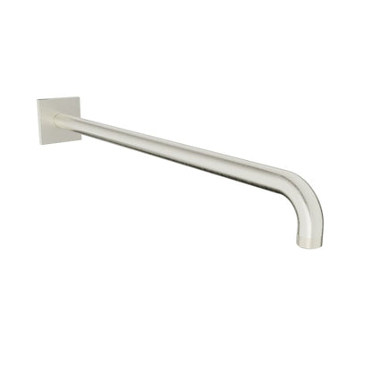 Baril 18" Wall-Mounted Shower Arm, Square Flange BRA-1812-14 - Brushed Nickel