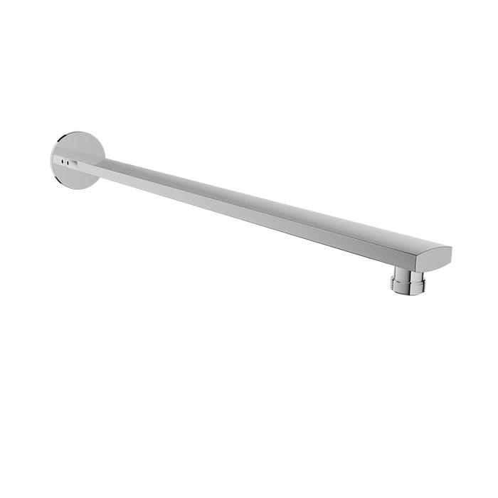 Baril 18" Wall-Mounted Shower Arm, Square Profile - Polished Chrome