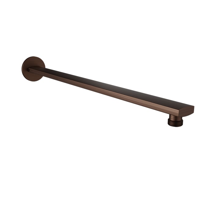 Baril 18" Wall-Mounted Shower Arm, Square Profile - Venetian Bronze