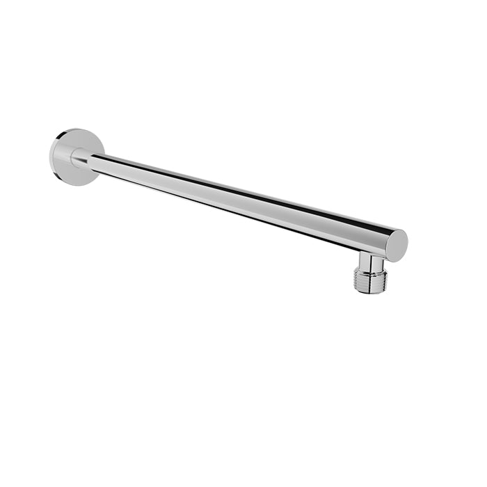 Baril 18" Wall-Mounted Shower Arm, Round Profile - Polished Chrome