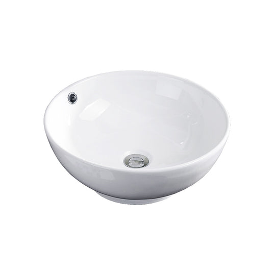 Vogt Durn Vitreous China Vessel Sink in Glossy White - BS.1616.D24-60