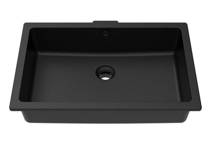 Vogt Krone Vogranite Undermount Vanity Sink in Onyx Black - BS.2113.K01G-60