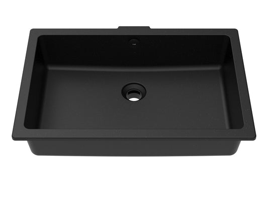 Vogt Krone Vogranite Undermount Vanity Sink in Onyx Black - BS.2113.K01G-60