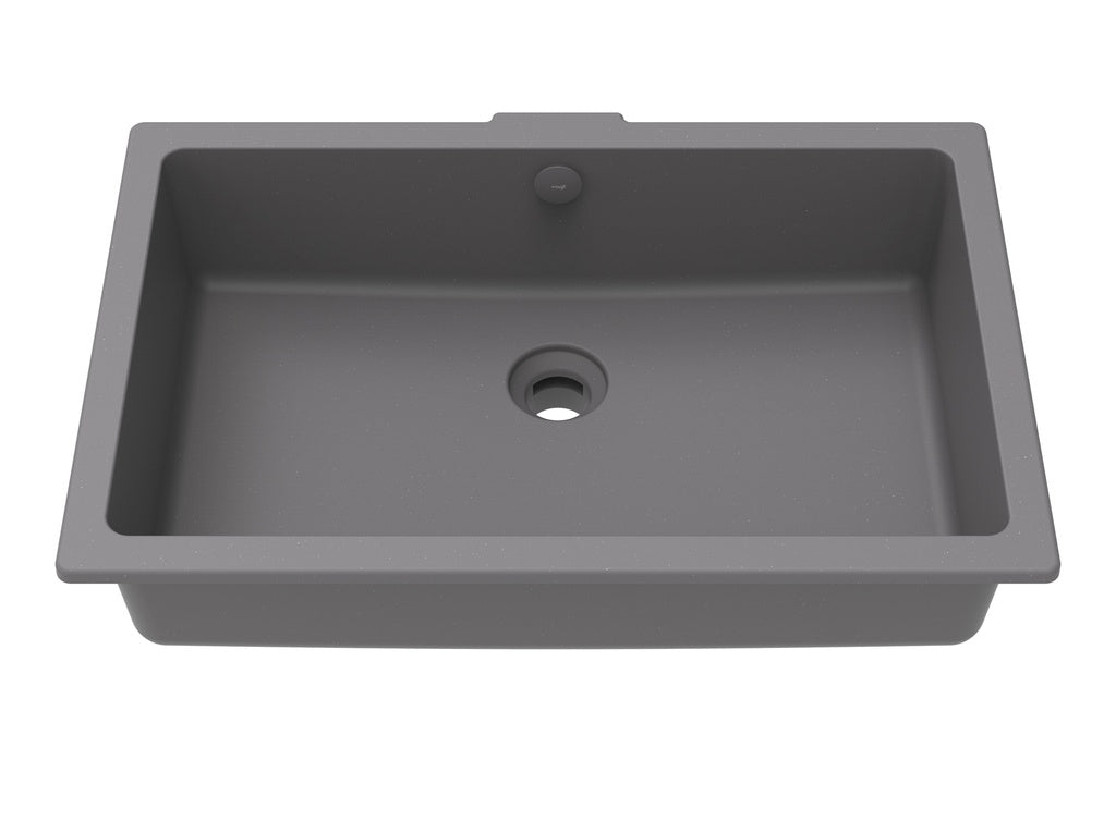 Vogt Krone Vogranite Undermount Vanity Sink in Metropolitan Grey - BS.2113.K02G-60