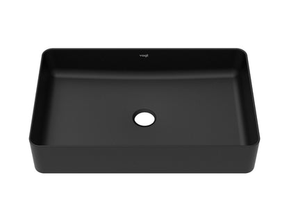 Vogt Rechteck Vogranite Rectangular Vessel Sink in Onyx Black - BS.2314.R01G-60