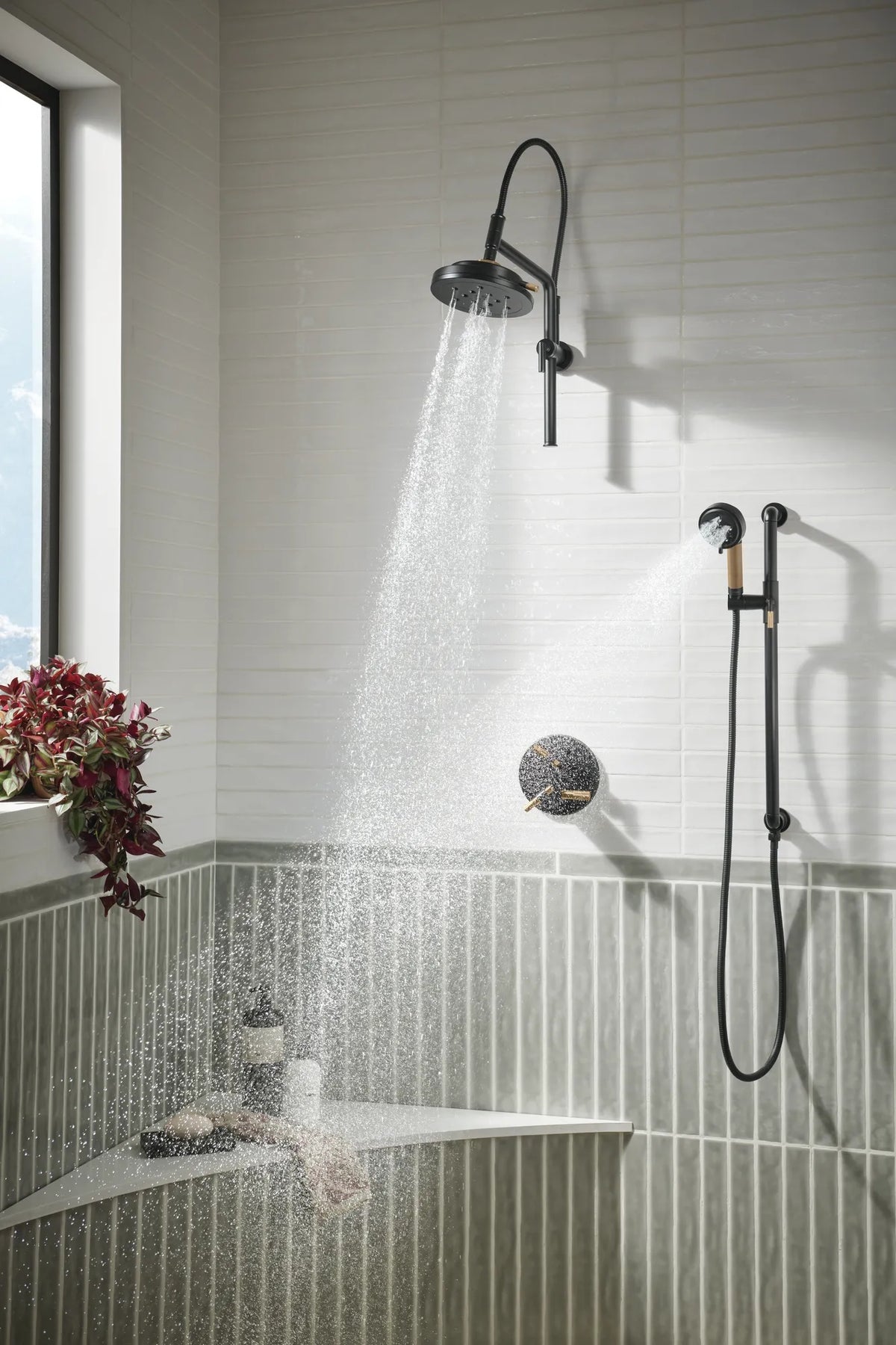 Brizo Litze T75635-BLLHP installed view 6; handles and other fixtures sold separately