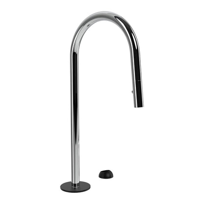 Baril Marie C35 2-Piece Kitchen Faucet Spout - Chrome / Matte Black