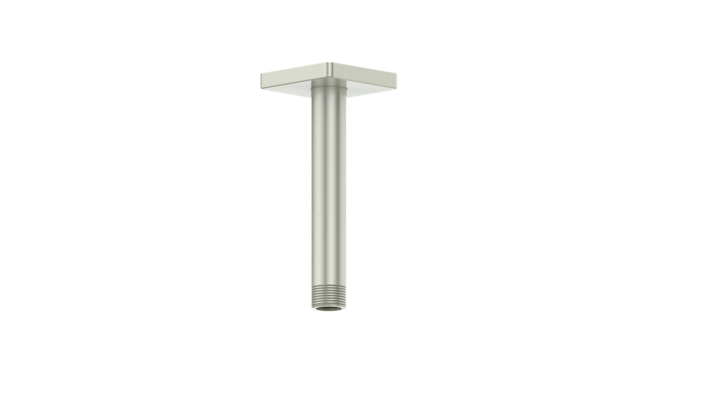 Vogt Square 6 inch Ceiling-Mount Shower Arm CA.01.06 in Brushed Nickel