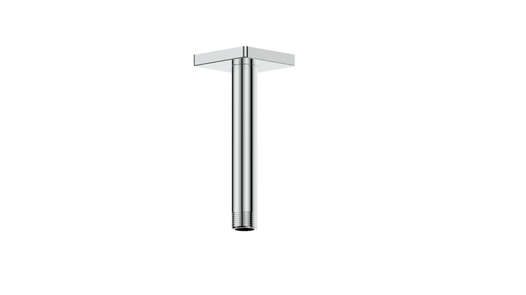 Vogt Square 6 inch Ceiling-Mount Shower Arm CA.01.06 in Polished Chrome