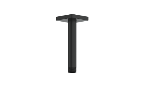 Vogt Square 6 inch Ceiling-Mount Shower Arm CA.01.06 in Matte Black