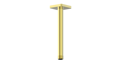 Vogt Square 8 inch Ceiling-Mount Shower Arm CA.01.08 in Brushed Gold