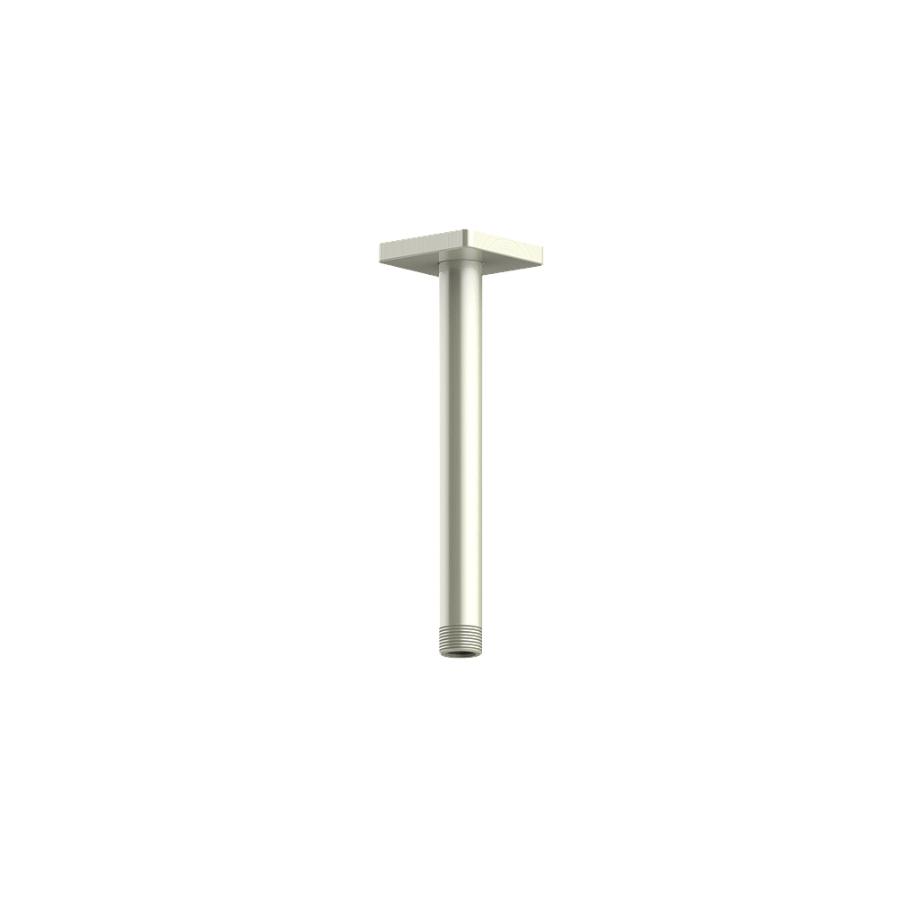 Vogt Square 8 inch Ceiling-Mount Shower Arm CA.01.08 in Brushed Nickel