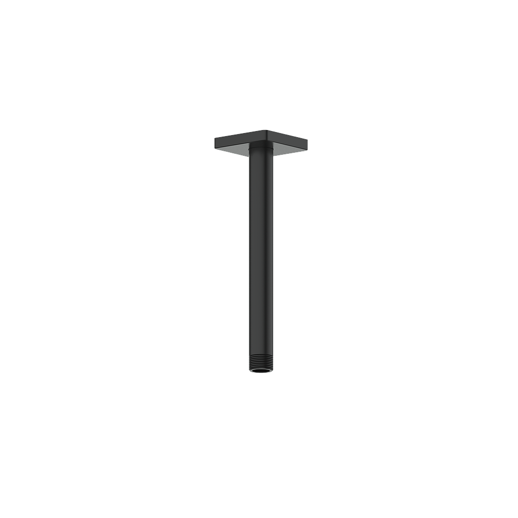 Vogt Square 8 inch Ceiling-Mount Shower Arm CA.01.08 in Matte Black