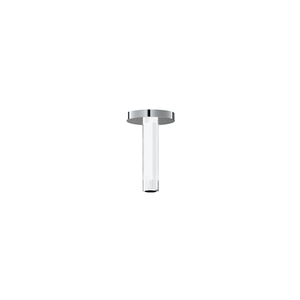 Vogt Round 4 inch Ceiling-Mount Shower Arm CA.02.04 in Chrome Glossy White