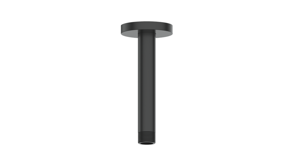 Vogt Round 6 inch Ceiling-Mount Shower Arm CA.02.06 in Matte Black