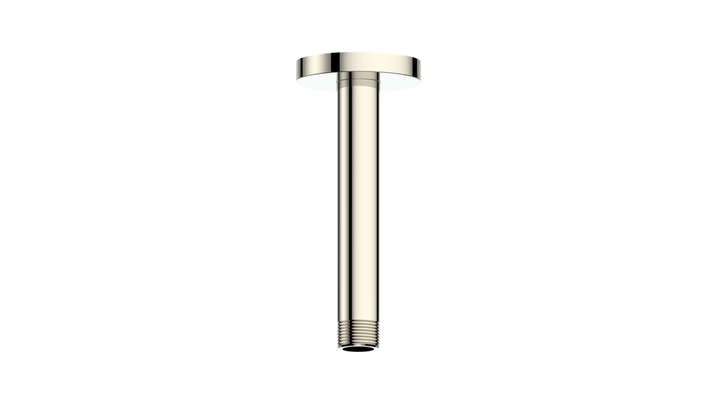 Vogt Round 6 inch Ceiling-Mount Shower Arm CA.02.06 in Polished Nickel