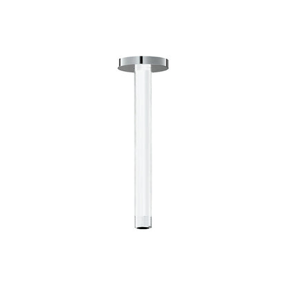 Vogt Round 8 inch Ceiling-Mount Shower Arm CA.02.08 in Chrome Glossy White