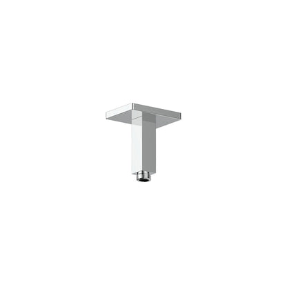 Vogt Square 4 inch Ceiling-Mount Shower Arm with Square Tube CA.03.04 in Polished Chrome