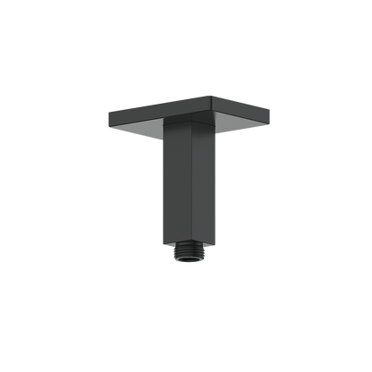 Vogt Square 4 inch Ceiling-Mount Shower Arm with Square Tube CA.03.04 in Matte Black