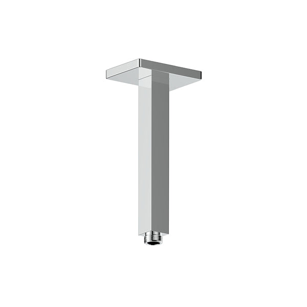 Vogt Square 8 inch Ceiling-Mount Shower Arm with Square Tube CA.03.08 in Polished Chrome