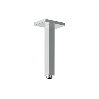 Vogt Square 8 inch Ceiling-Mount Shower Arm with Square Tube CA.03.08 in Polished Chrome