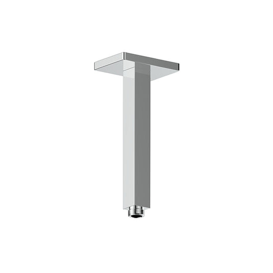 Vogt Square 8 inch Ceiling-Mount Shower Arm with Square Tube CA.03.08 in Polished Chrome