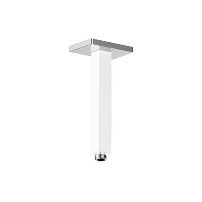 Vogt Square 8 inch Ceiling-Mount Shower Arm with Square Tube CA.03.08 in Chrome Glossy White