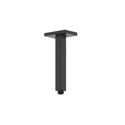 Vogt Square 8 inch Ceiling-Mount Shower Arm with Square Tube CA.03.08 in Matte Black