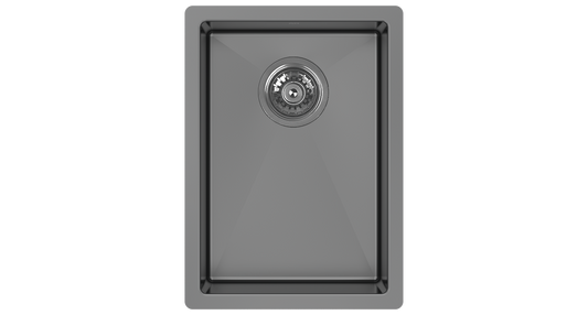 Zomodo Cayman PearlArc Black Pearl 18" x 13" Bar/Prep Kitchen Sink Kit - CAC279-BK