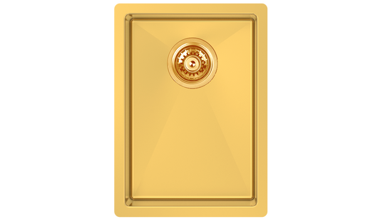 Zomodo Cayman PearlArc Eureka Gold 18" x 13" Bar/Prep Kitchen Sink Kit - CAC279-EG