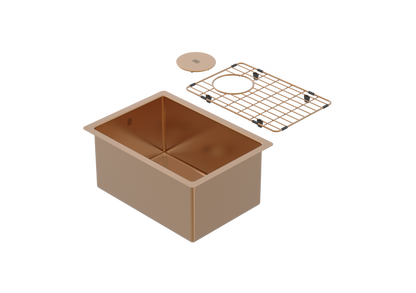 Zomodo Cayman PearlArc Rio Bronze 18" x 13" Bar/Prep Kitchen Sink Kit - CAC279-RB