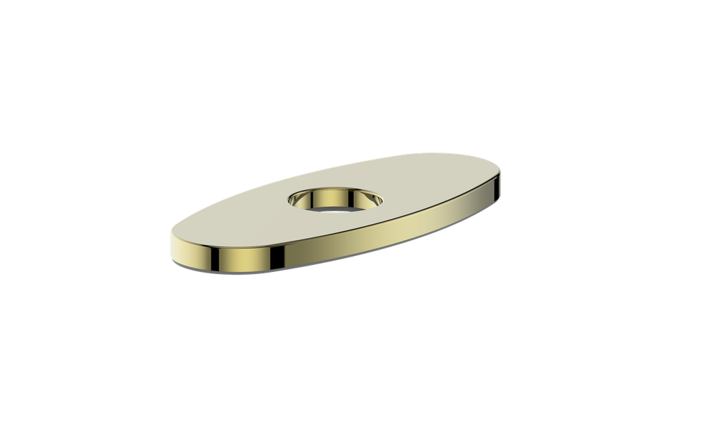 Vogt Oval Cover Plate for Lavatory Faucet in Brushed Gold - CP.02.06.BG