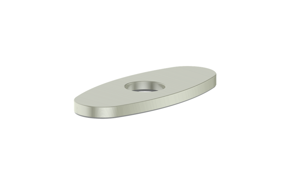 Vogt Oval Cover Plate for Lavatory Faucet in Brushed Nickel - CP.02.06.BN
