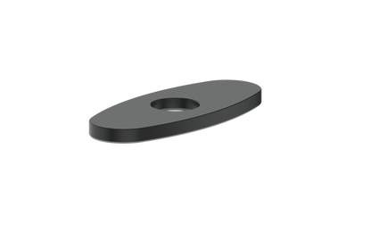 Vogt Oval Cover Plate for Lavatory Faucet in Matte Black - CP.02.06.MB