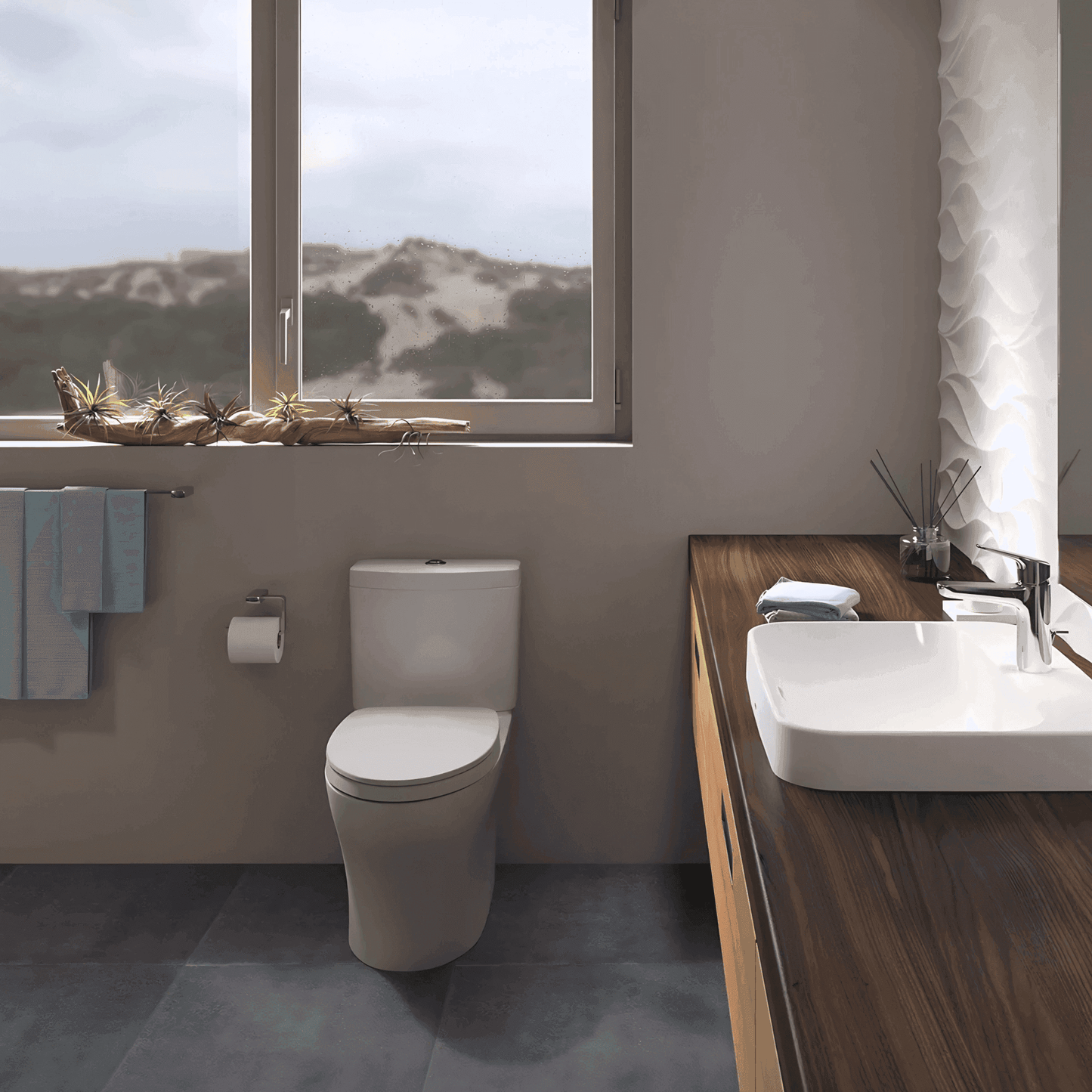 TOTO Aquia IV Two-Piece Toilet Kit -1.28/0.9 GPF- Elongated - Universal Height - WASHLET+ - Eunoia 