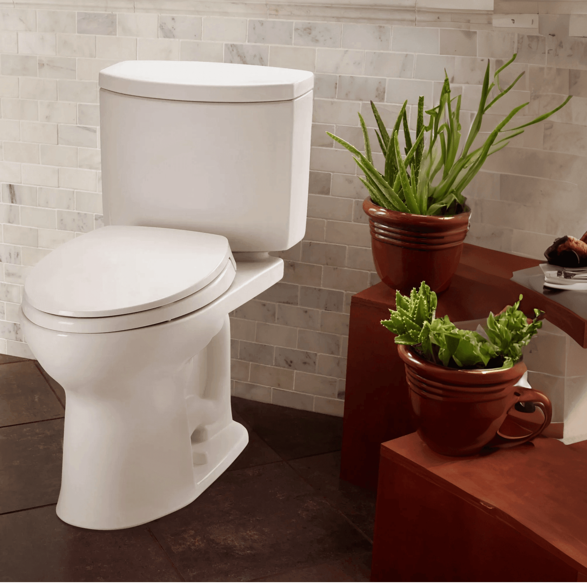TOTO Drake II Two-piece Toilet - 1.28 GPF - Elongated - Universal Height - Eunoia 