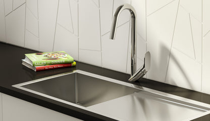 Baril Angle Single-Hole Kitchen Faucet With 2-Function Pull-Down Spray - CUI-1940-02L