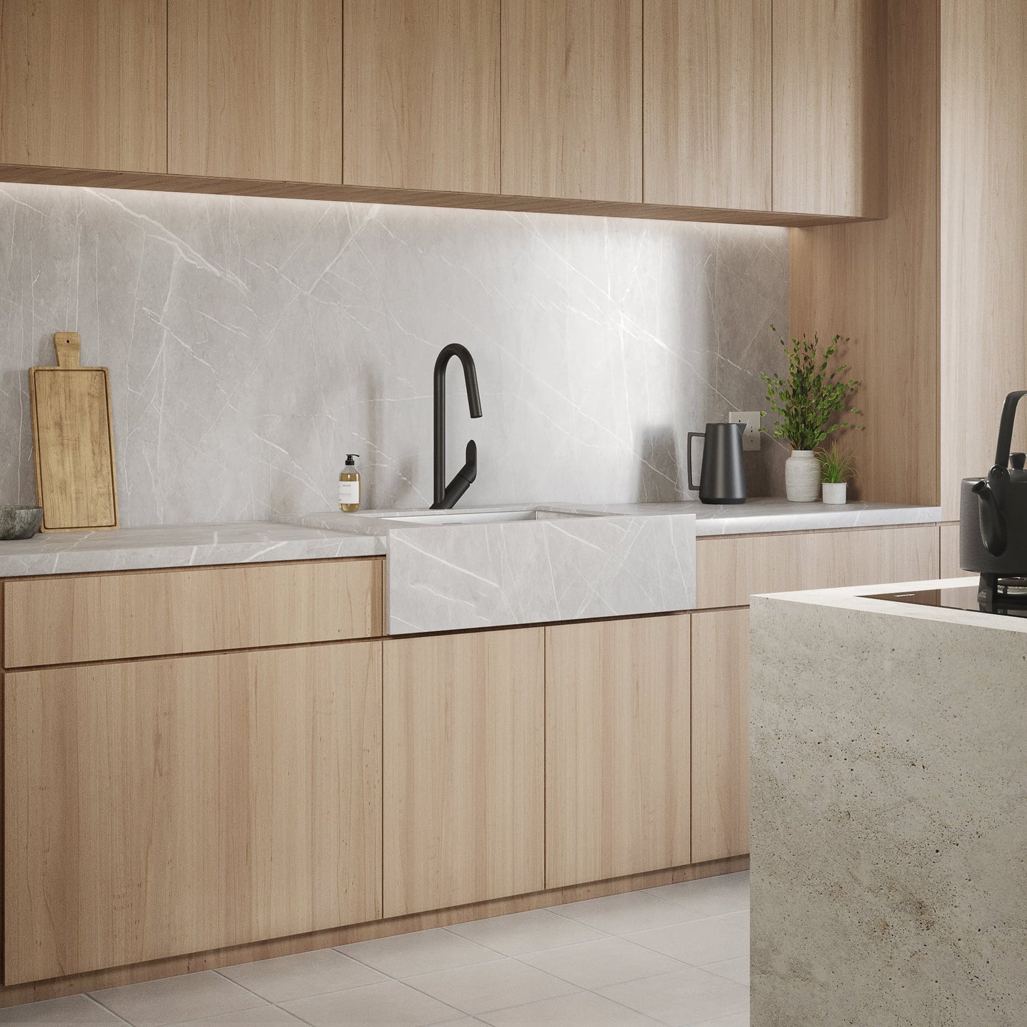 Baril Angle Single-Hole Kitchen Faucet With 2-Function Pull-Down Spray - CUI-1940-02L