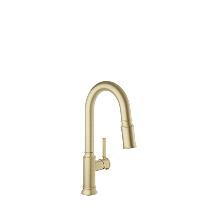 Baril Villa Compact Kitchen Faucet - Satin Brass