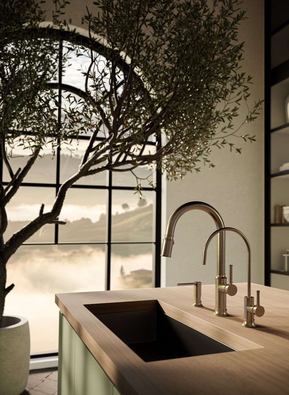 Baril CUI-3045-02L lifestyle image; accompanying fixtures sold separately