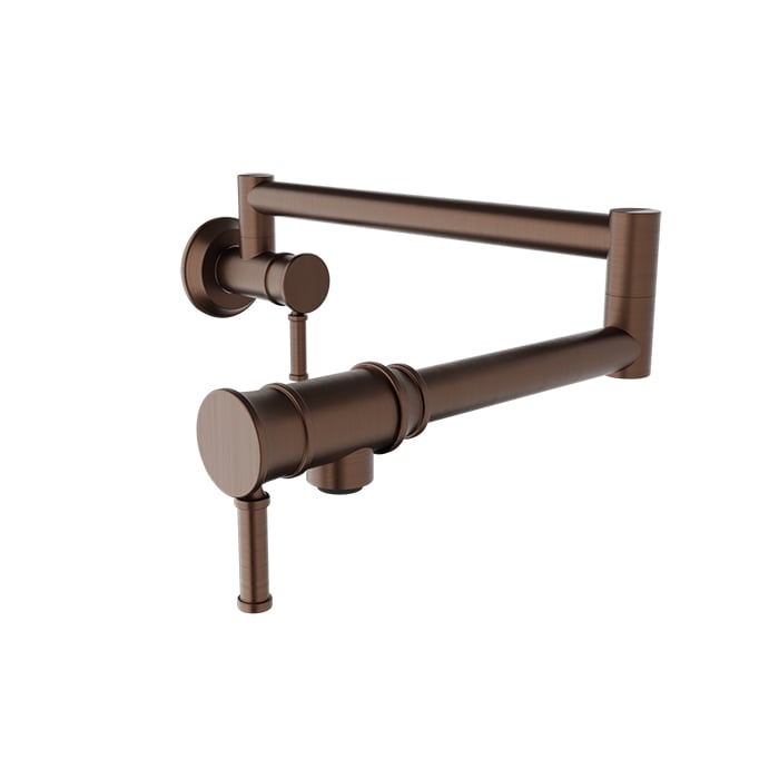 Baril Villa Wall-Mounted Pot Filler - Venetian Bronze