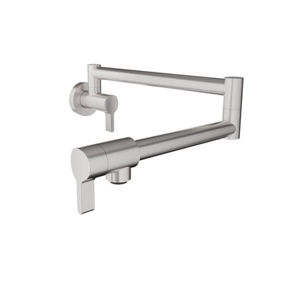 Baril Vision Wall-Mounted Pot Filler - Stainless Steel