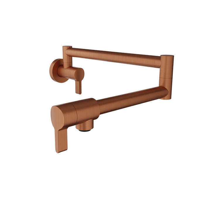 Baril Vision Wall-Mounted Pot Filler - Satin Copper