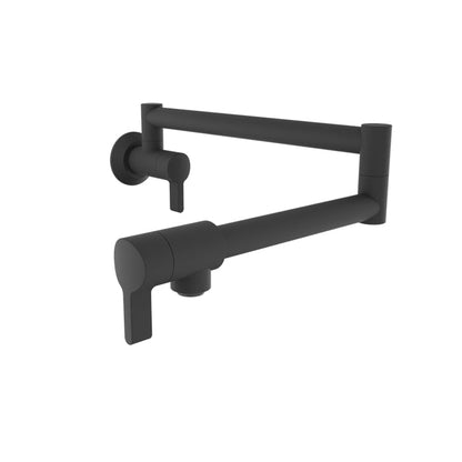 Baril Arte Single-Hole Wall-Mounted Pot Filler With Two Handles - CUI-4293-00L