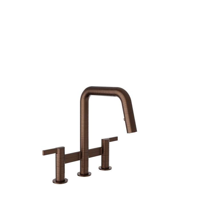 Baril Vision Bridge Kitchen Faucet - Venetian Bronze