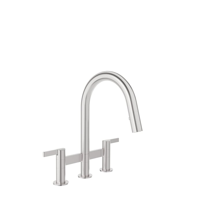 Baril Vision Bridge Kitchen Faucet - Stainless Steel