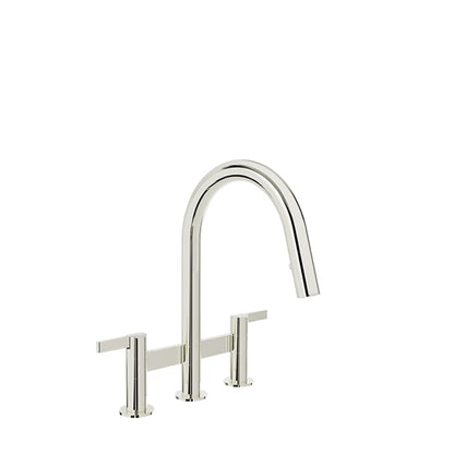 Baril Vision Bridge Kitchen Faucet - Polished Nickel