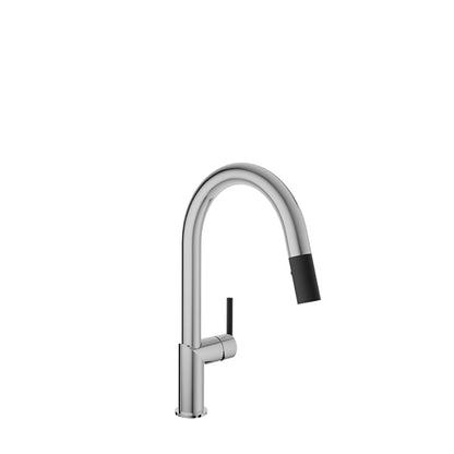 Baril Vision Two-Tone Kitchen Faucet - Polished Chrome / Matte Black