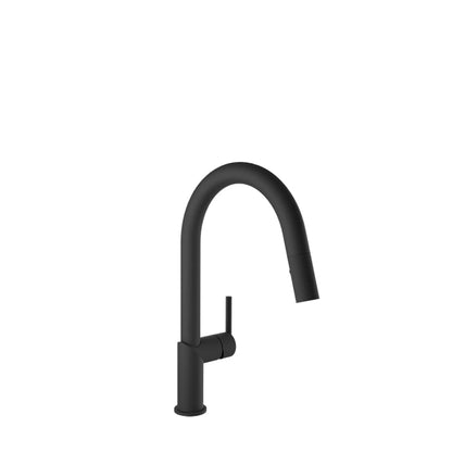 Baril Vision Two-Tone Kitchen Faucet - Matte Black