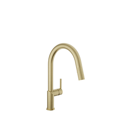 Baril Vision Two-Tone Kitchen Faucet - Satin Brass